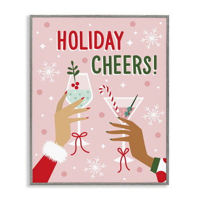 Holiday Cheers with Cocktails Giclee Art by Ilis Avilés