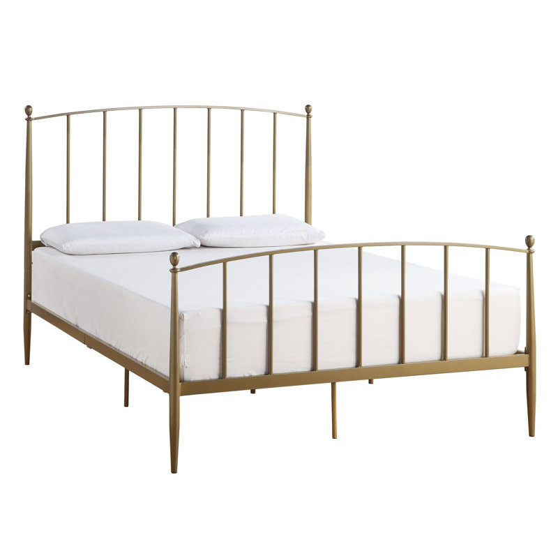 Lit plateforme Marke, Grand, Or