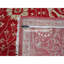 Tapis oriental 7 pi 9 po x 10 pi rouge cramoisi, motif perse Tabriz Influence, laine et soie, ton sur ton, noué à la main
