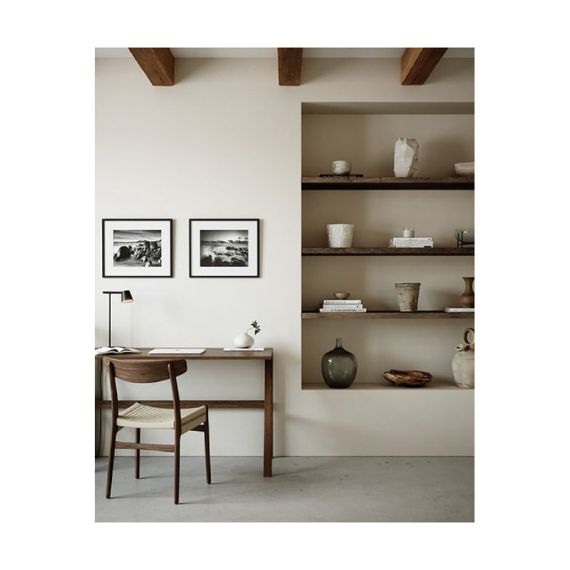Melva Shelves 80, 1" H x 55" W x 8" D, Dark Brown