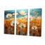 «Beautiful Warm Flowers Field I», ensemble de reproductions d'art mural-107754541-107754539