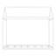 Lit simple en bois, blanc