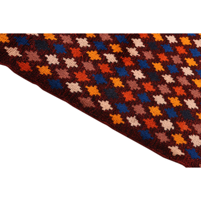 10 Ft Runner Powers Burgundy Rug