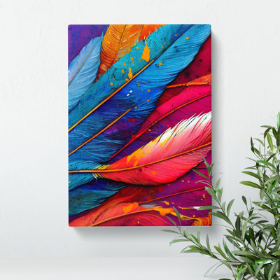 XV1022-4080X Splashed Feathers No.5 Abstract - Print