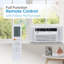 Climatiseur de fenêtre à onduleur 12 000 BTU, noir et blanc + 12000 BTU, série BDWT6