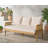 Tweedy Teak & Hyacinth Sofa