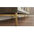 Leather Double Glass Door Cabinet