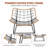 Patikuin Reinforced Steel Patio Rocking Chair, Weather-Resistant Rattan with UV-Proof Cushion, 450 Lbs Capacity, Yellow Rattan & Black Cushion, Outdoor/Indoor Rocker for Porch, Garden, Living Room, Arc Foot-964345621