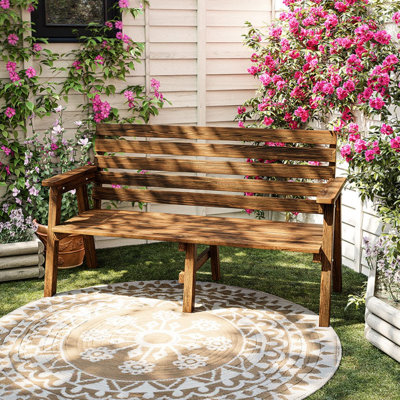 Modern Minimalist Outdoor Solid Wood Bench by Walkoly