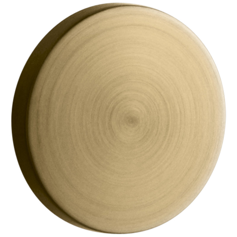 Escale Bathroom Sink Overflow Caps, Vibrant Moderne Brushed Gold