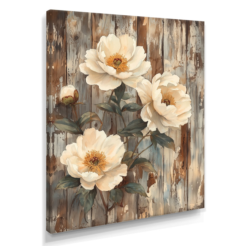 Hattiesburg - Décoration murale florale, Ne s'applique pas, Toile tendue, H 20 po x l 12 po