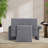 48" W Oversized Upholstered Accent Armchair With Pillow-1039737908