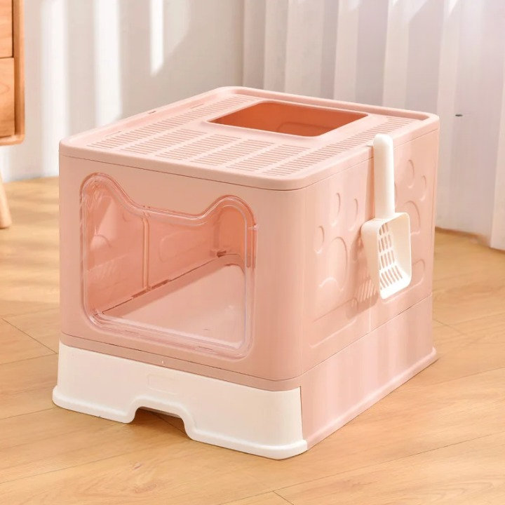 Gower Plastic Litter Box Enclosure, Pink