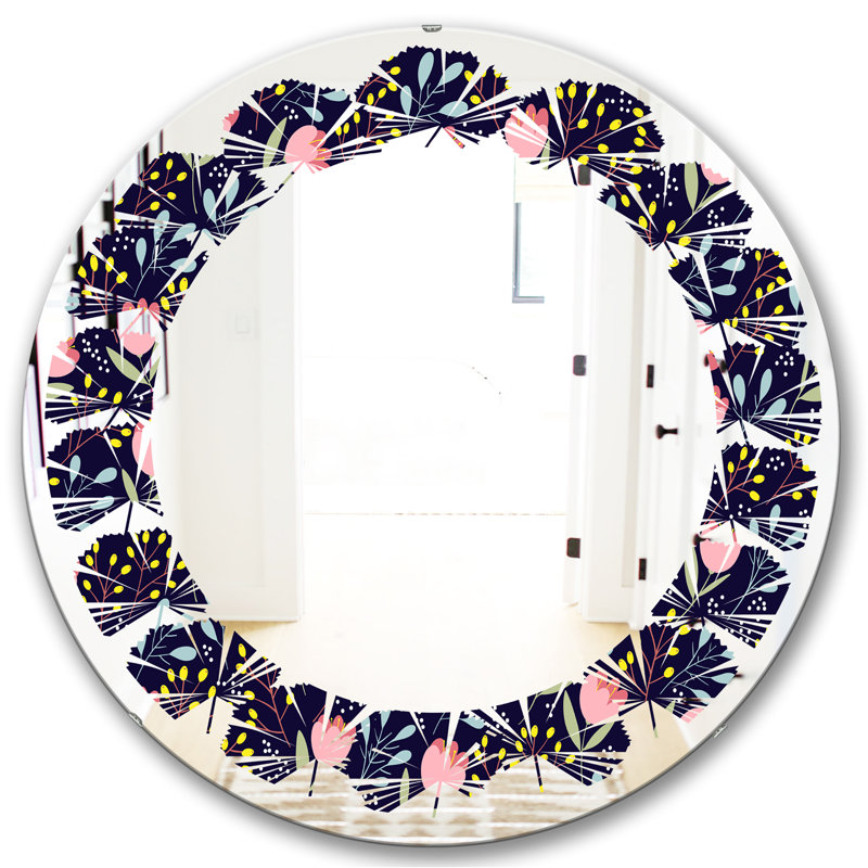 Miroir mural sans cadre Leaves, H 31,5 po x l po