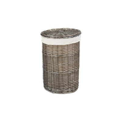 Wicker Laundry Bin with Lining
