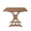 Ensemble de table de salle à manger extensible en bois d'hévéa avec chaises rembourrées 7 pièces Levi-122543912