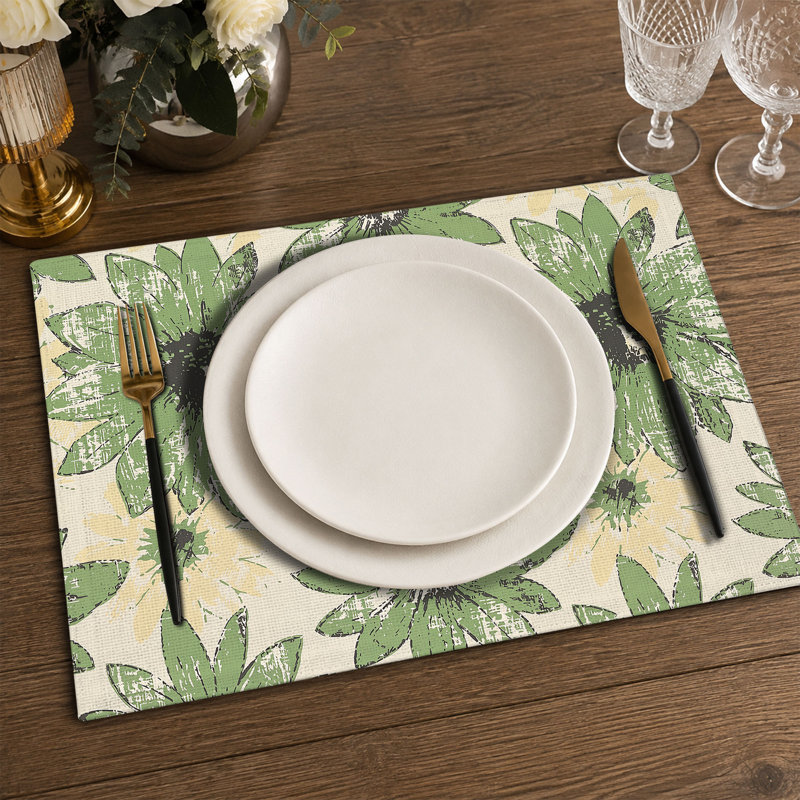 4-Piece Polyester Rectangle Placemats