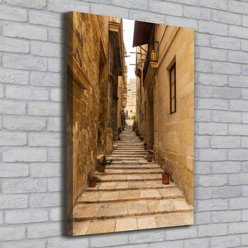 Streets In Malta - Wrapped Canvas Print