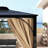 Patio Gazebo With Mosquito Netting & Privacy Curtains-113508592