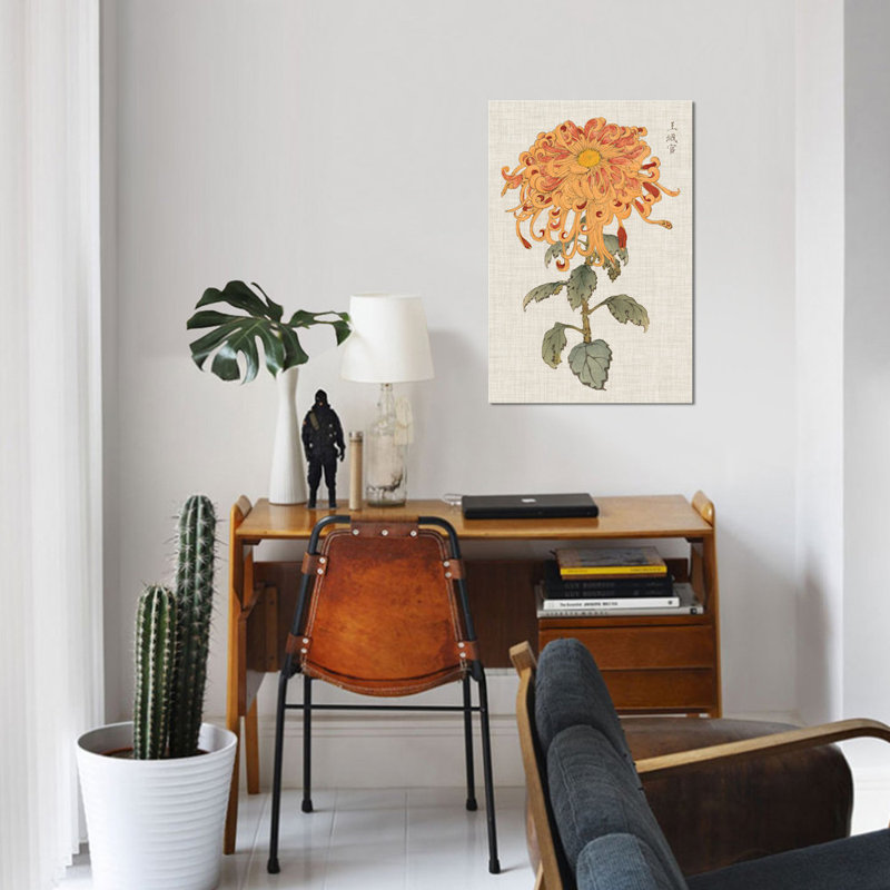 «Vibrant Mums I», impression sur toile tendue, H 18 po x l 12 po x P 1,5 po, Toile tendue, Pas de tapis