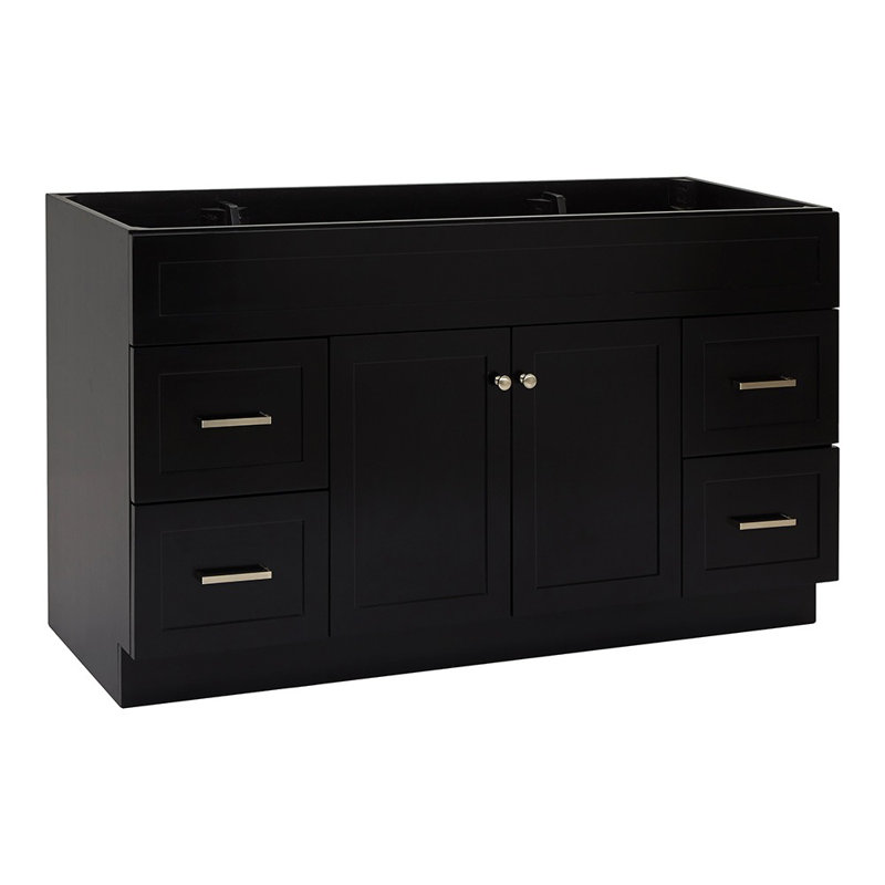 Paulla 60'' Single Bathroom Vanity Base Only, Black