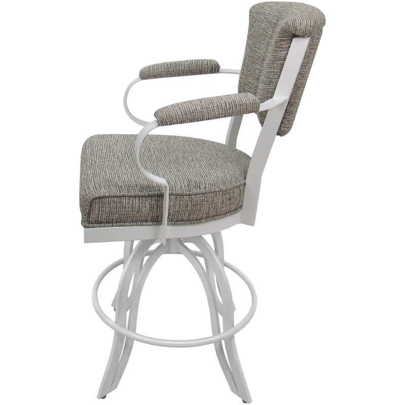 Tabouret de bar Vickky, Blanc