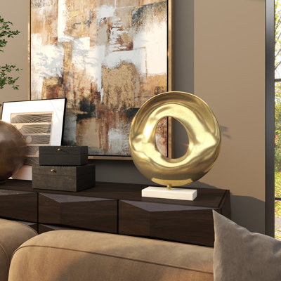 Syston Aluminum/Marble Sculpture