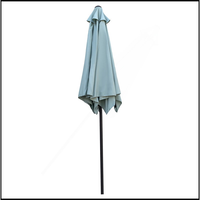 PARAPLUIE de 9 pi de qualité supérieure, Tissu vert givré