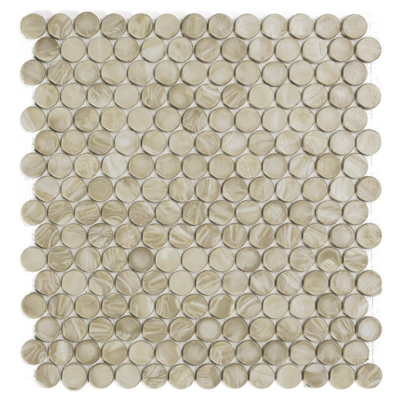 Chestnut 2 6/8" Barrels Glass Mosaic