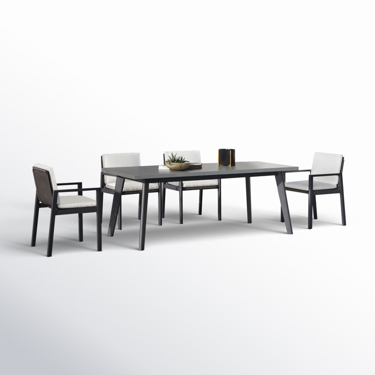 Alar 79'' Rectangular 6 - Person Outdoor Dining Set with Cushions