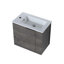 Meuble-lavabo simple 13 po avec comptoir en céramique Karalynn-1988143567