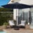 Shovon 10ft Outdoor Steel Market Patio Umbrella w/ Crank, Tilt Push Button, 6 Ribs-1514337506