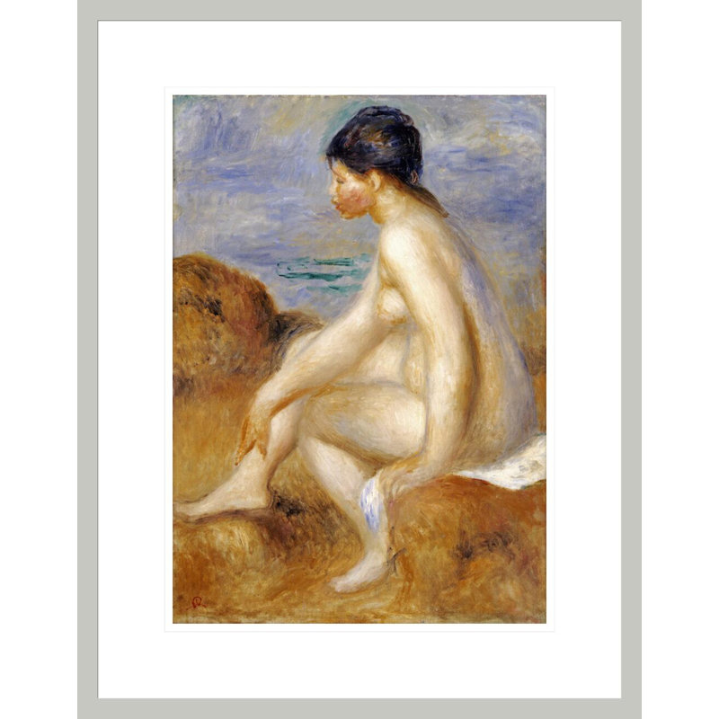 BatherPierre-Auguste Renoir - Impression giclée sur cadre, 21,75 po H x 17,08 po L