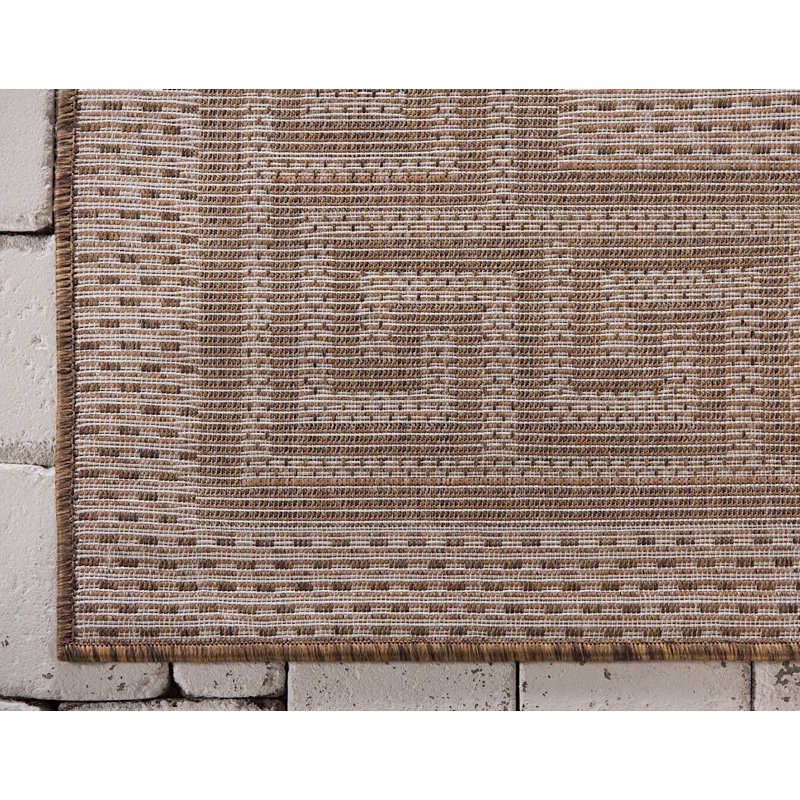 Outdoor Veranda Area Rug Tweed Color, Rectangle 2'2" x 3'