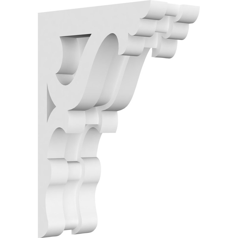 Corbeau en PVC de qualité architecturale Cornelia, H 6 po x l 4 po x P 1,875 po
