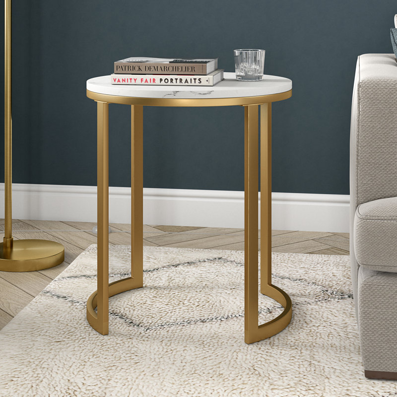 Table de bout Lauretta, Laiton