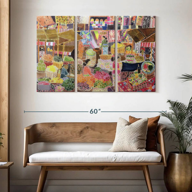 Marché d'Ubud à Bali, H 32 po x l 50 po