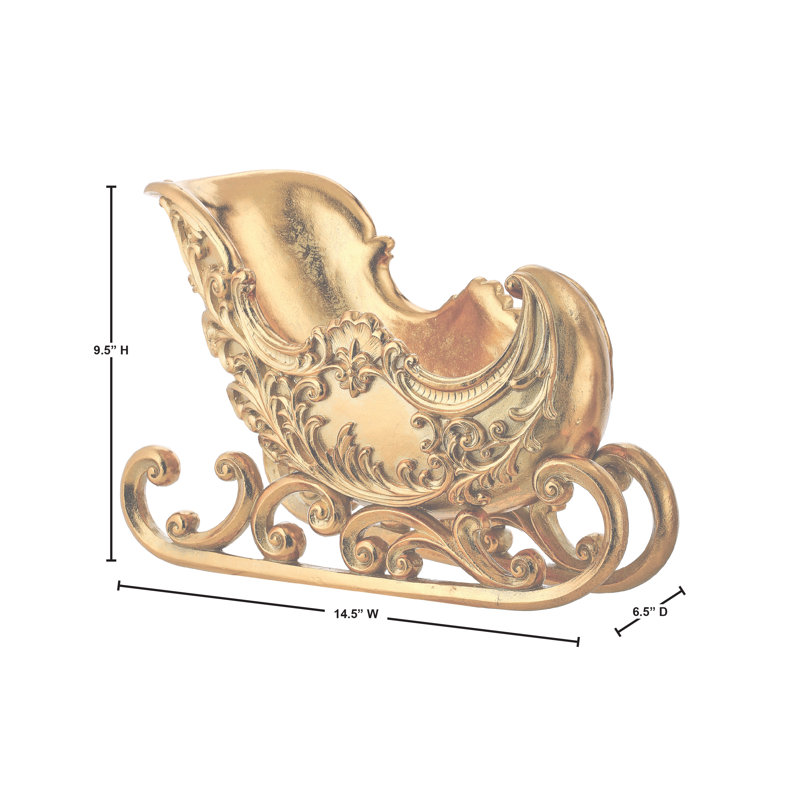 Traîneau à volutes en résine 15 po