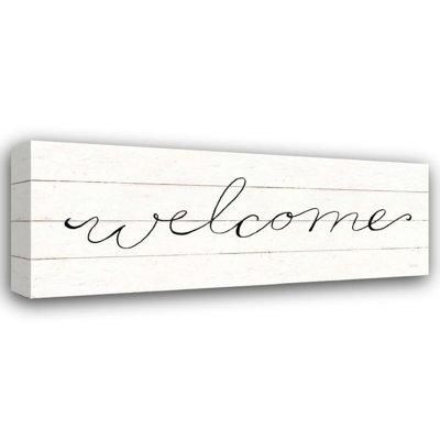Art sur toile tendue avec châssis Lark Manor ™, Sab, "Welcome"