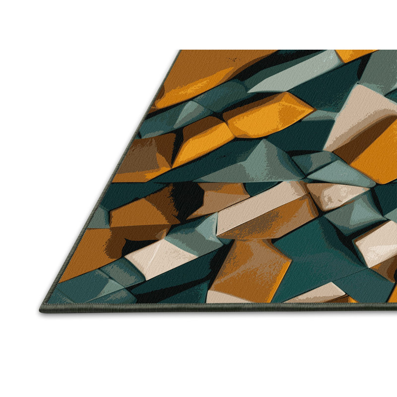 Digital Dunescape Rug, Square 4'