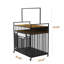 Meuble pour chien 36,8 po avec support et roulettes