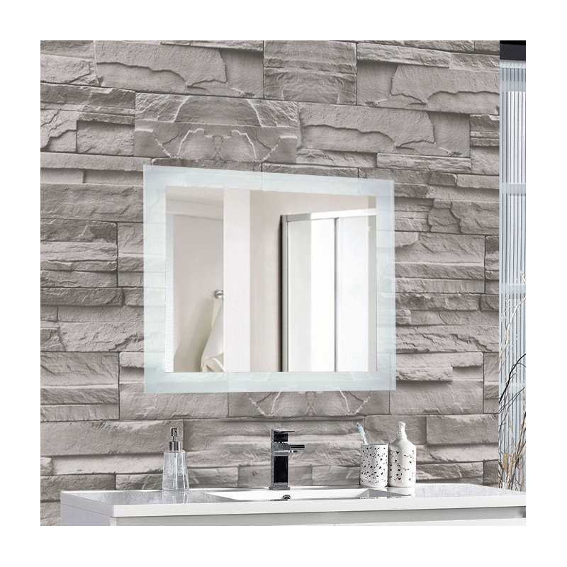 Burrard Glass Wall Mirror, 27" H x 36" W