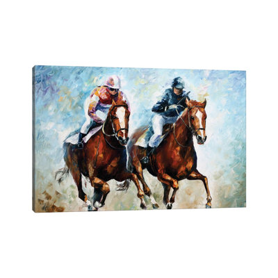 Close Race by Leonid Afremov - Painting on Canvas
