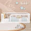 Lit simple en bois avec coins arrondis-687931773