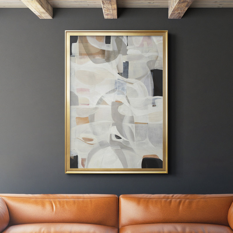 " Windswept ", Gold Framed, 24.5" H x 18.5" W x 1" D