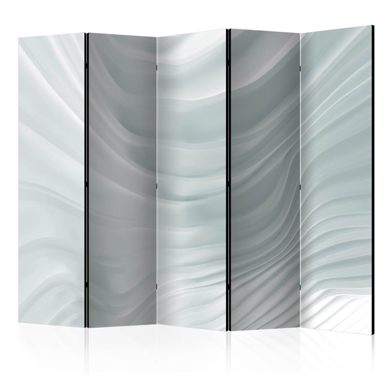 225cm W x 172cm H 5 - Panel Wood Folding Room Divider