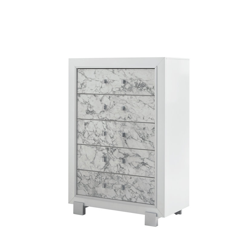 COFFRE BLANC SKYE MARBLE