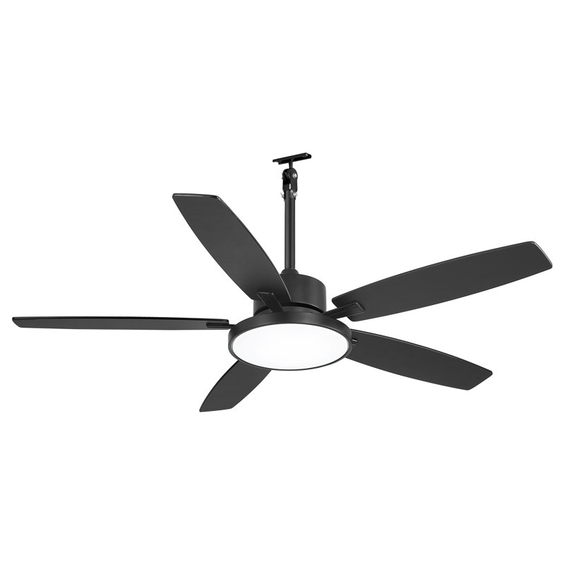 Cissline 52" Wet Plug-in Outdoor/Indoor Ceiling Fan with Light and Remote, IP65 Waterproof for Patio/Porch
