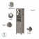 Edion Double Bathroom Vanity with Ceramic Top with Mirror