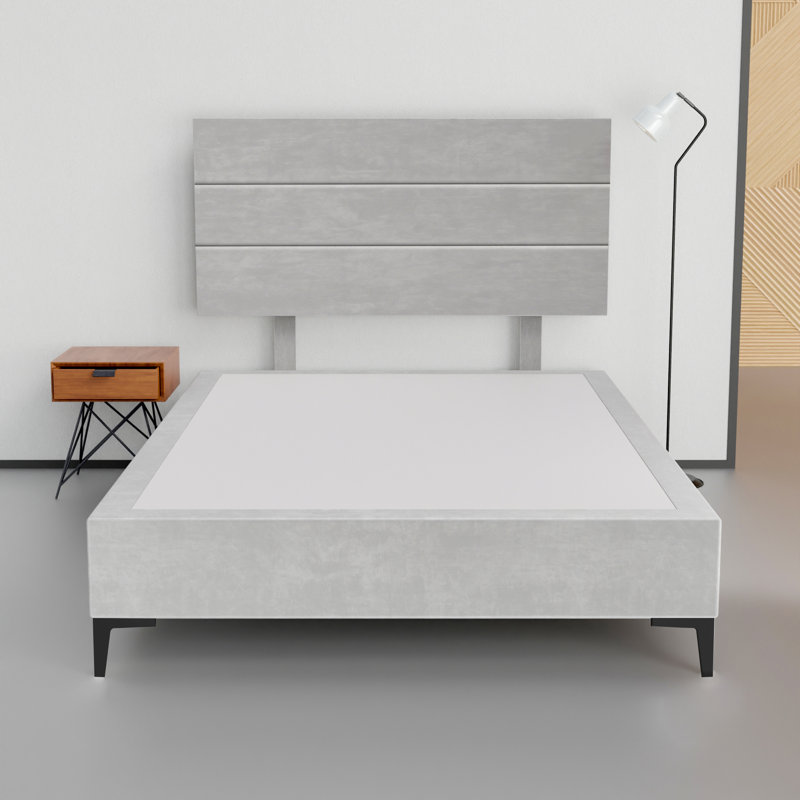 Allondra Upholstered Platform Bed, Teal, Queen